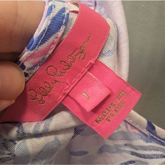 Lilly Pulitzer Floral Dress in Blue and Pink - Picture 5 of 6